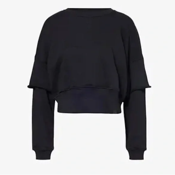 Gymshark x Leana Deeb Sweatshirt in Black size Large - Picture 2 of 9